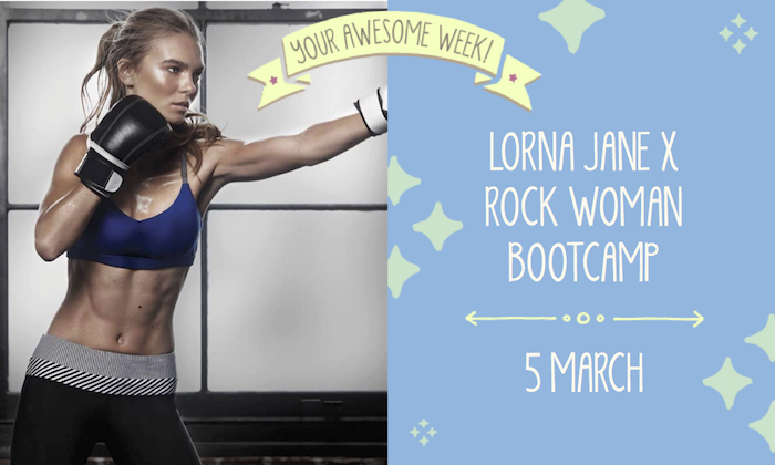 Your Awesome Week Lorna Jane x Rock Woman Bootcamp One Piece Run