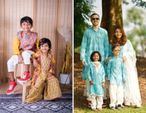 Indian kids clothes - traditional dress for Deepavali