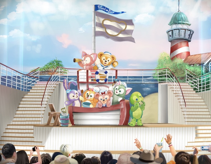 disney cruise singapore 2025 - shows on disney cruise - duffy and the friend ship