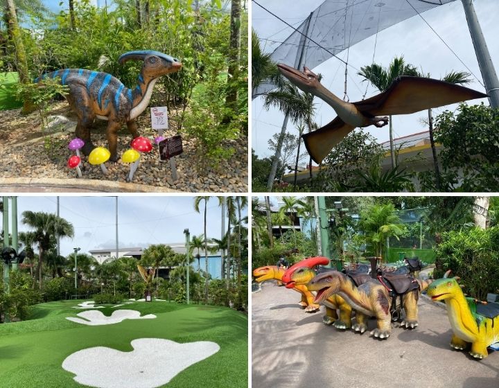 Dinosaur Parks in Singapore - Dino Putt mini golf course at clubFACE