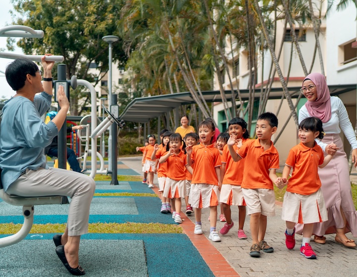 NTUC First Campus - community walk