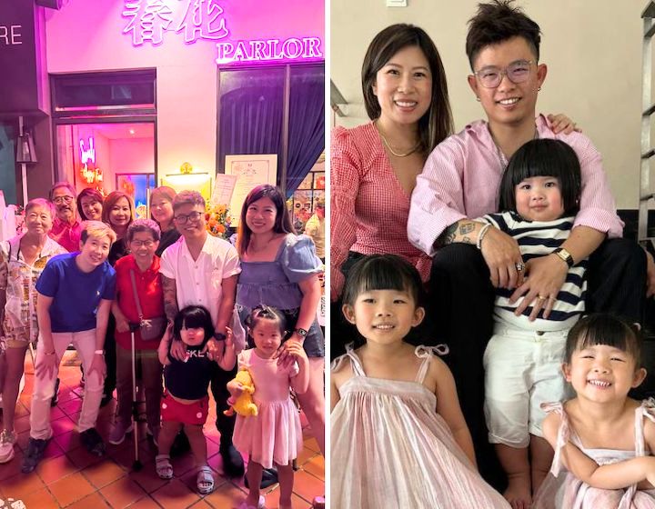 Chef Dylan Ong and his family