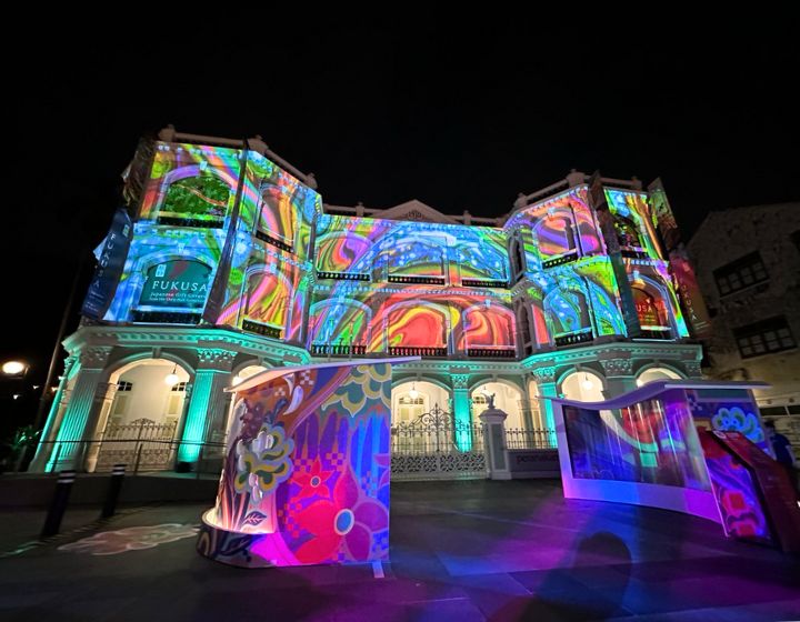 Singapore Night Festival 2024 - Peranakan Museum projection mapping