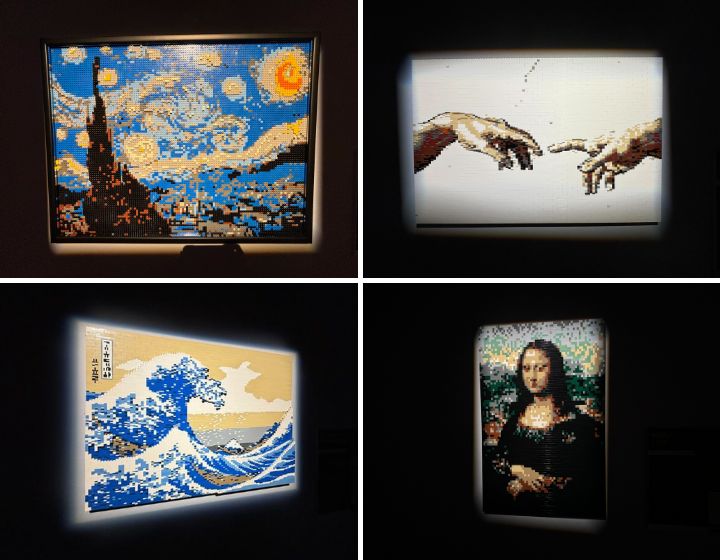 Art of the Brick Singapore - Famous paintings