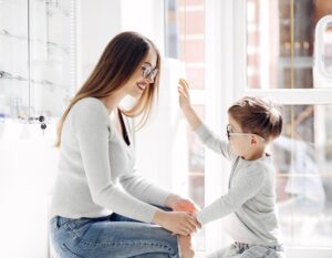 best spectacle shop singapore - mother and son