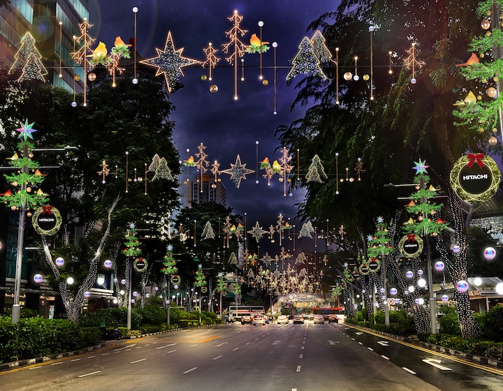 orchard road christmas light up