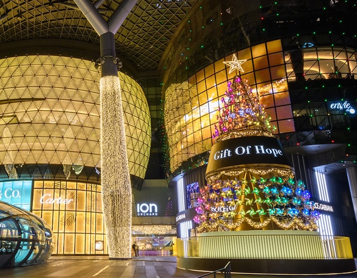 christmas light up orchard road