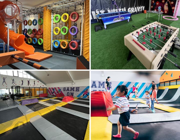 Best indoor playground in Singapore - Amped trampoline park