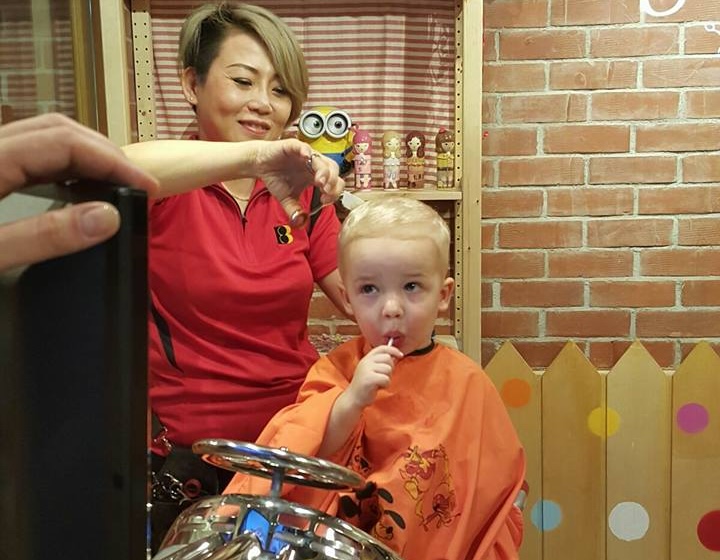 kids haircut singapore - poika & tytar