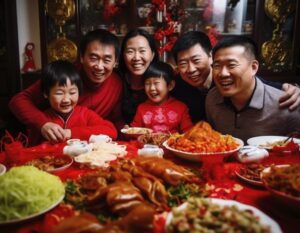 chinese new year comebacks 2025 - family reunion dinner