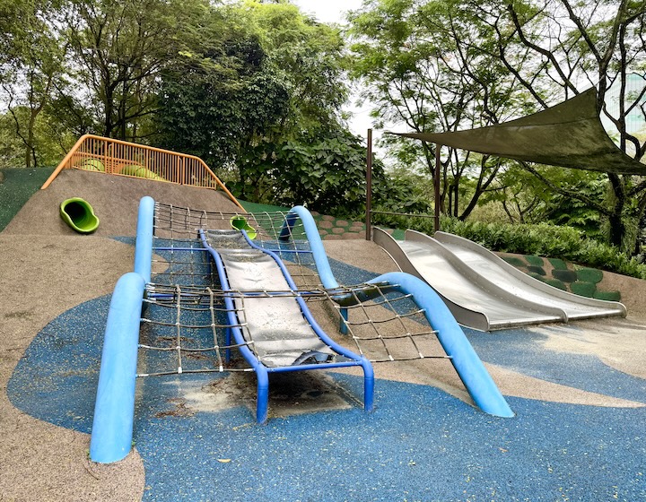 admiralty park playground - net slide