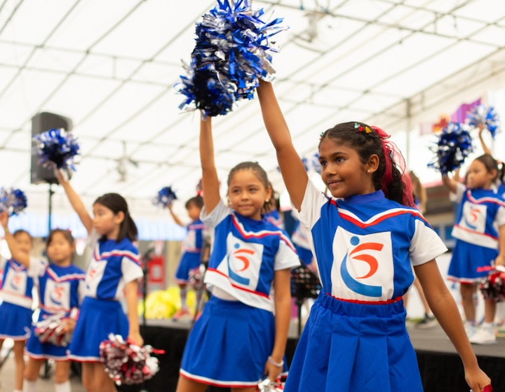 international community school - cheerleaders