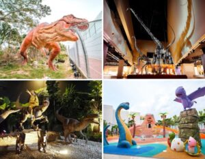 Where to see dinosaurs in Singapore - dinosaur parks - dinosaur playgrounds - dinosaur exhibitions